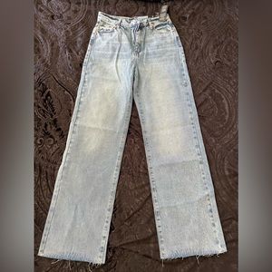 FASHION NOVA MATCH MY ENERGY NON STRETCH STRAIGHT LEG JEANS